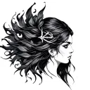 Freya Rune tattoo design idea