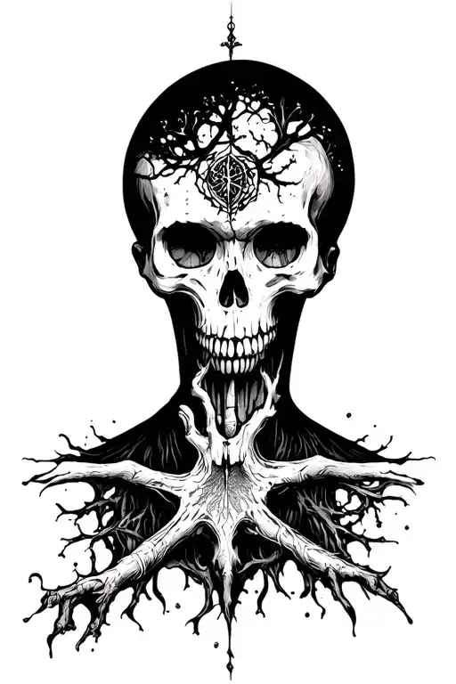 tho i walk through the valley of the shadow of death I fear no evil for tho you are with me tattoo design idea