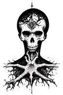 tho i walk through the valley of the shadow of death I fear no evil for tho you are with me tattoo design idea