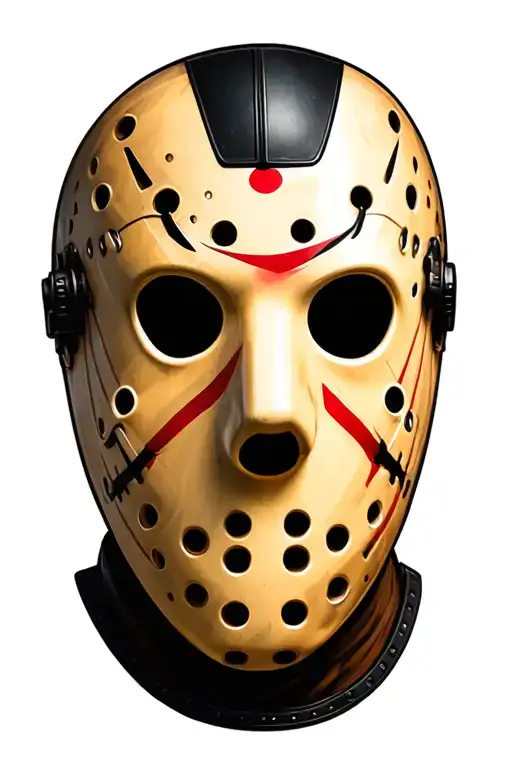 Jason Voorhees mask merged with 13 tattoo design idea