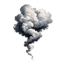 Filler Clouds and Smoke tattoo design idea