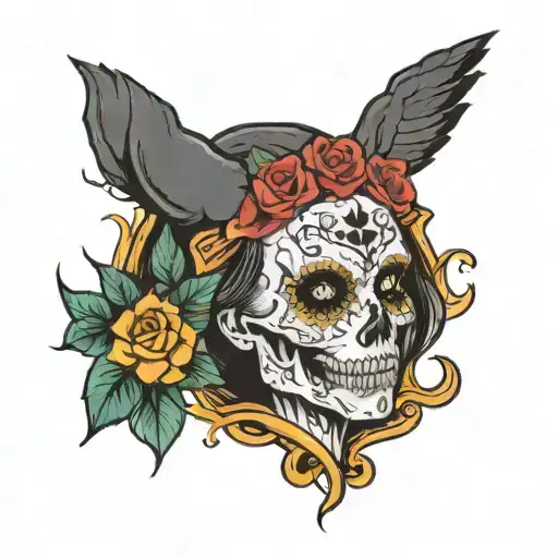 the living envy the dead  tattoo design idea