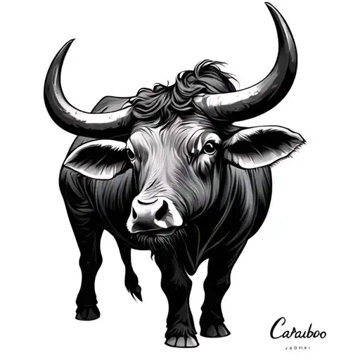 Carabao tattoo design idea