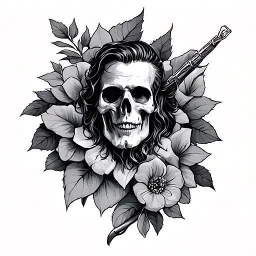 Rod tattoo design idea
