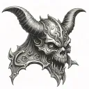 Diablo tattoo design idea