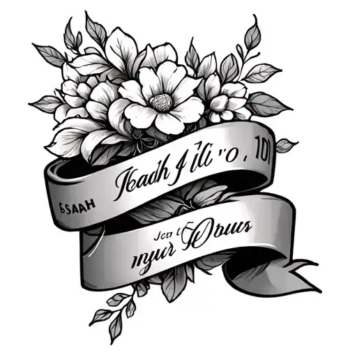 Isaiah 41:10 in a forarm half sleeve tattoo design idea