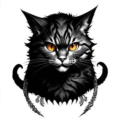 Cheshire Cat tattoo design idea
