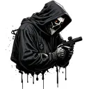 Hacker Being Alone tattoo design idea