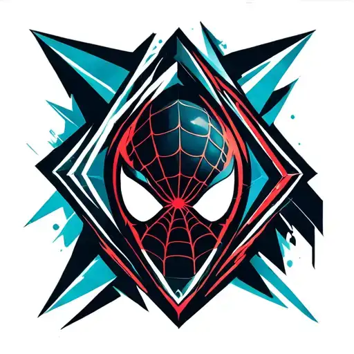 spiderman logo tattoo design idea