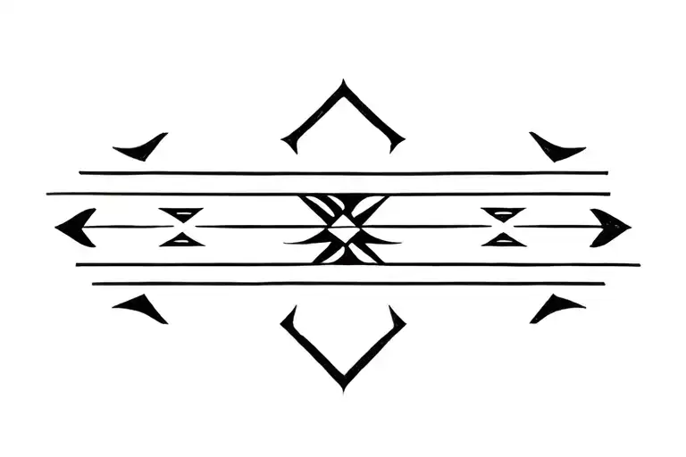 Mapuche symbols tattoo design idea
