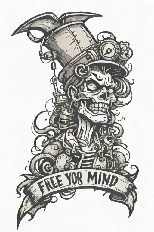 free your mind tattoo design idea