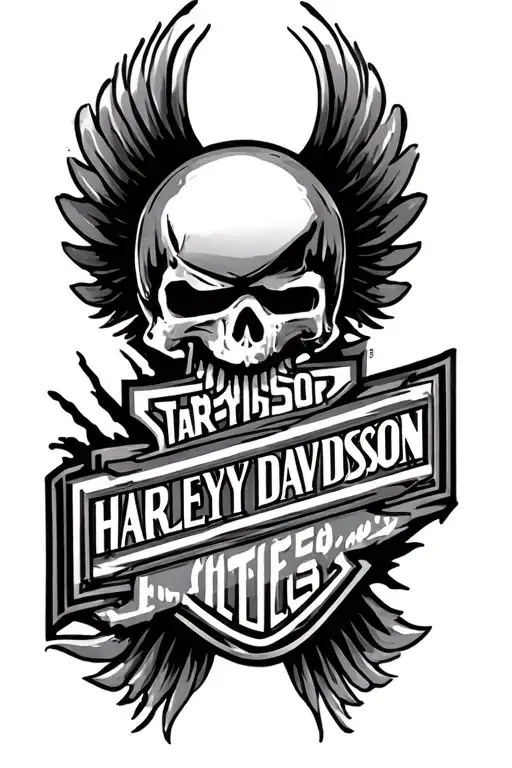 harley davidson tattoo design idea