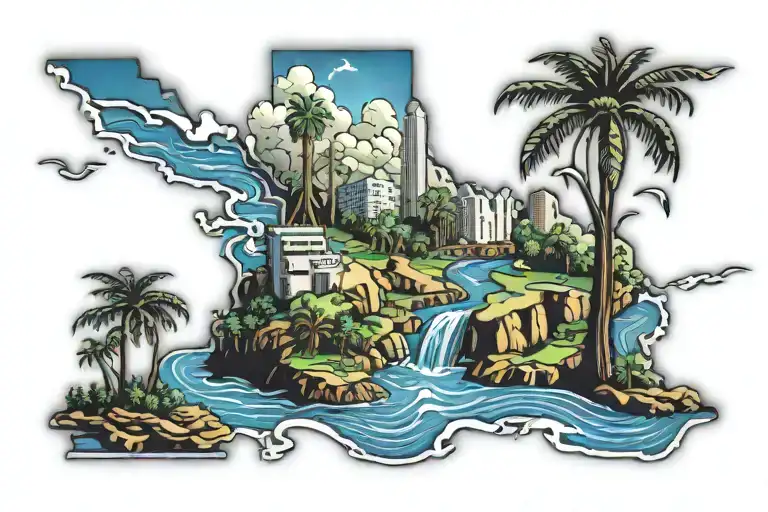California tattoo design idea