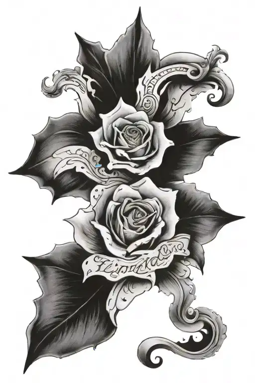 Elizabeth Lincoln Myles names written tattoo design idea