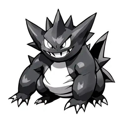 gen 1 pokemon gengar tattoo design idea