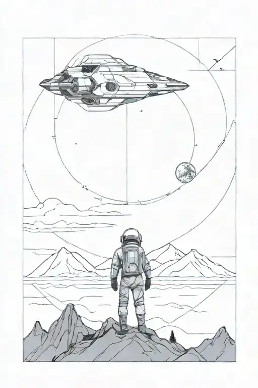 interstellar movie tattoo design idea