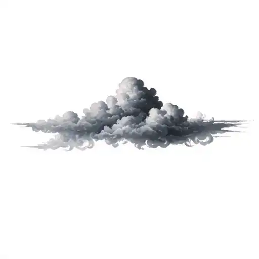 Coverup Clouds and Smoke tattoo design idea