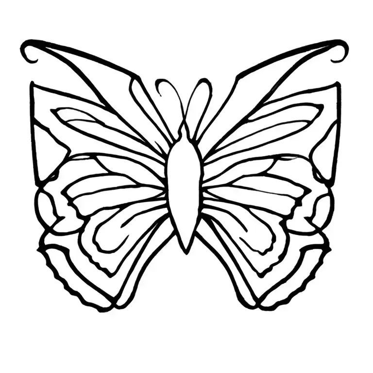 papillon tattoo design idea