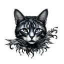 Content tattoo design idea