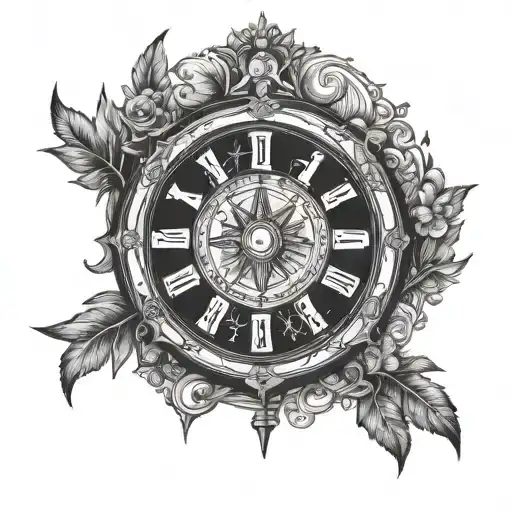 Wheel of Fortune Tarot tattoo design idea