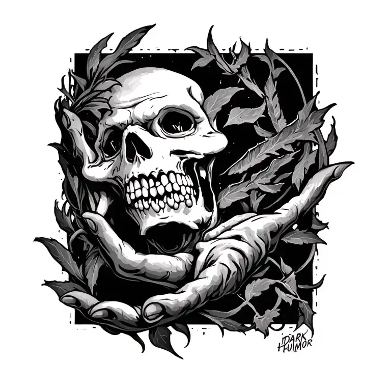 Dark Humor tattoo design idea