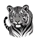 Tiger And Cub tattoo design idea