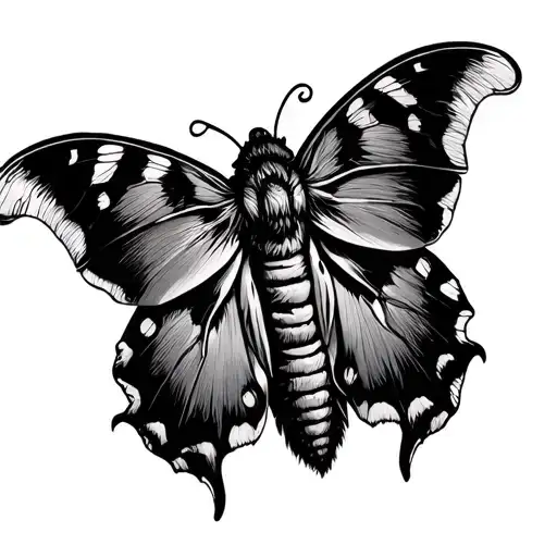 Bray Wyatt Moth tattoo design idea