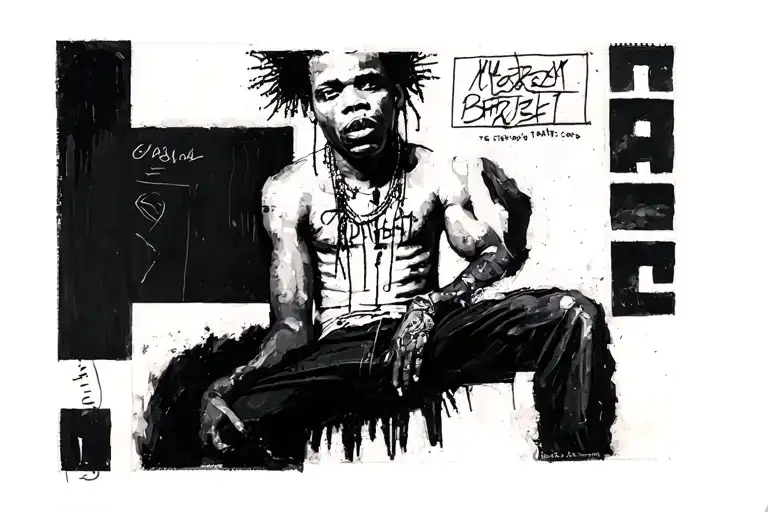 basquiat Untitled» 1982 tattoo design idea