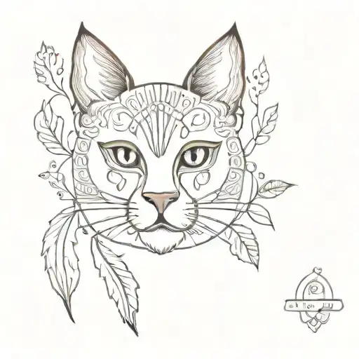catrines in old school mexican picado paper tattoo design idea