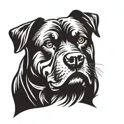 rottweiler breed tattoo design idea