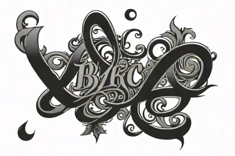 ambigram tattoo of the text tattoo design idea