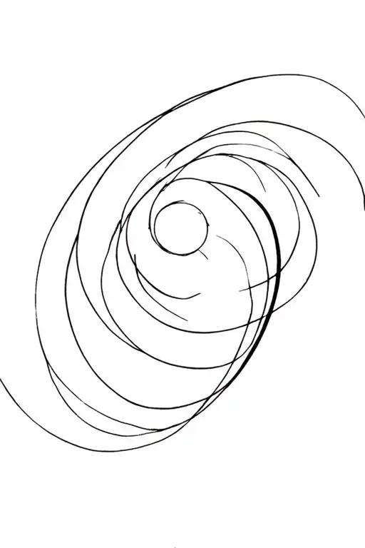 lorenz attractor with interstellar movie theme tattoo design idea