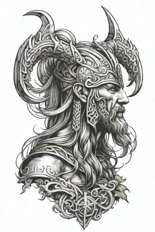 Norse mythology tattoo design idea