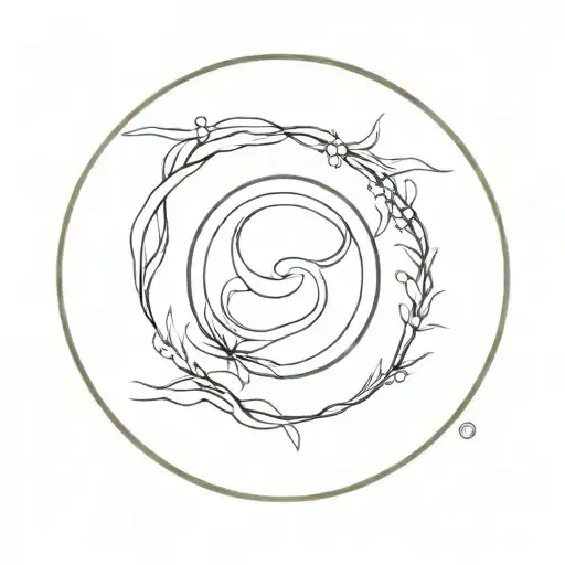 enso circle tattoo design idea