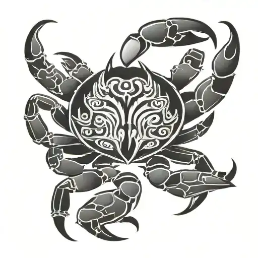 tribal crab tattoo tattoo design idea