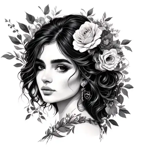Angelica tattoo design idea
