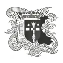 croatia flag in stone surrounded tattoo design idea