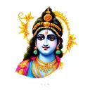 "Pranita" Lord Krishna tattoo design idea
