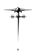 aviation helicopter turbine tattoo design idea