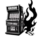 777 casino machine, 4 -sheet trebol, game flames tattoo design idea