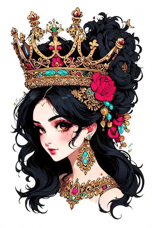 bbc qos queen tattoo design idea