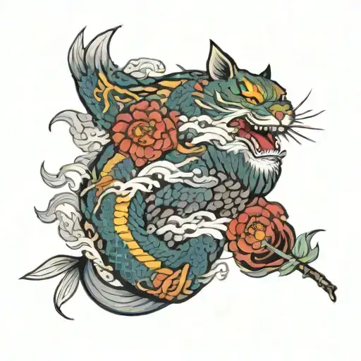 norigae Japanese souvenir tattoo design idea