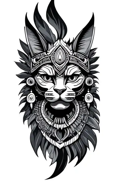 Tezcatlipoca tattoo design idea