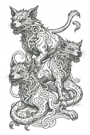 cerberus tattoo design idea