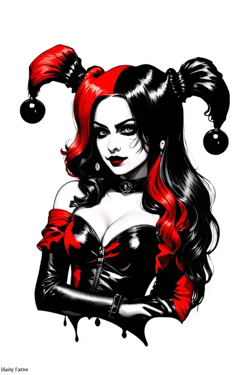 Harley Quinn tattoo design idea