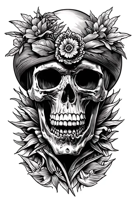 Death of Mexico tattoo design idea