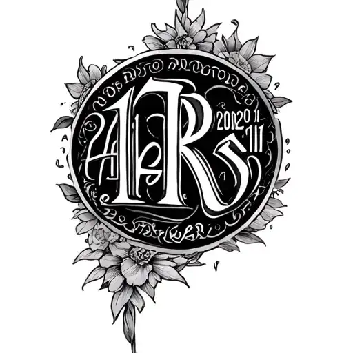 My date of birth is 14/11/2000. I want the tatoo of my date of birth in roman number. Also try to include my name Rishab tattoo design idea