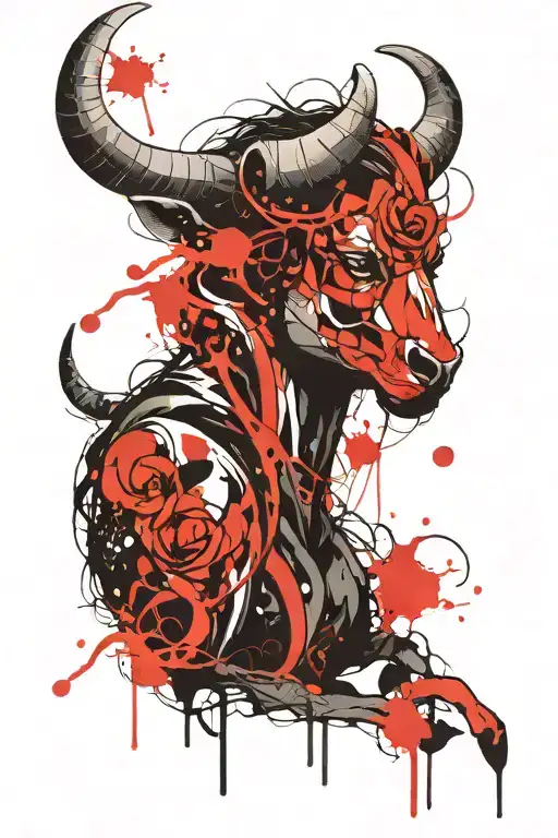 Name: Milen, Birth: Bulgaria, Sign: Taurus zodiac symbol tattoo design idea
