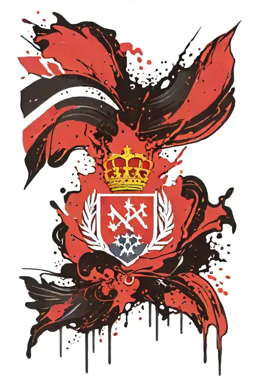 Slovakia flag tattoo design idea