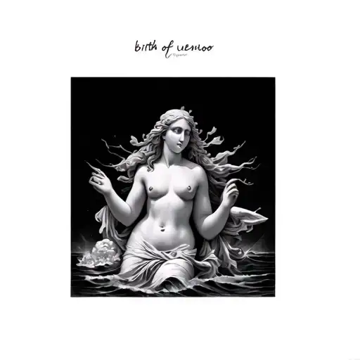 birth of venus tattoo design idea